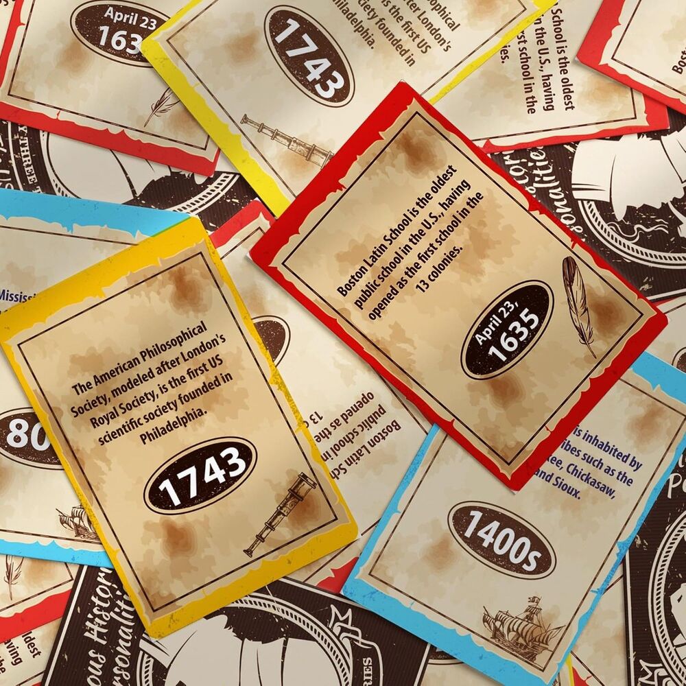 History Games Set Quokka (Chronology, Trivia, Board Games) 4 In 1 Game Set NEW!